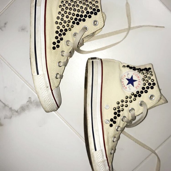 Top Studded Converse Shoes | Poshmark